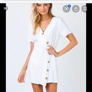Princess Polly - White button up Dress